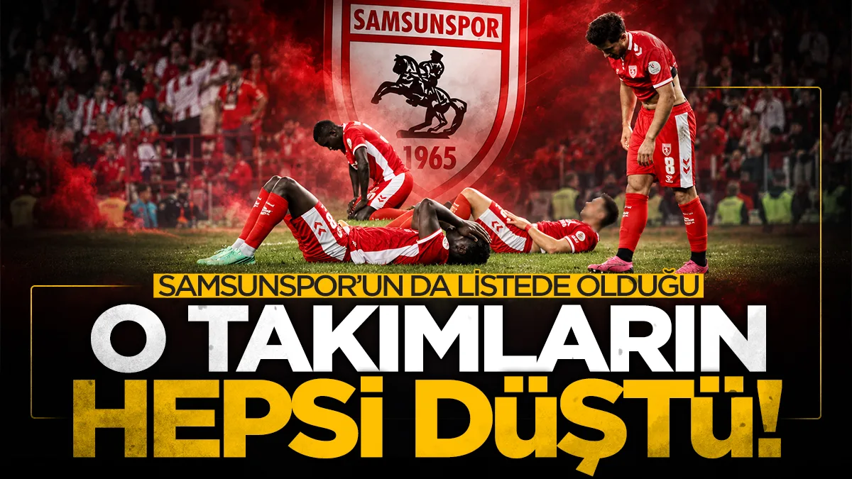 Samsunspor'da korkutan istatistik: Bu seriyi yakalayan hiç bir takım ligde kalamadı