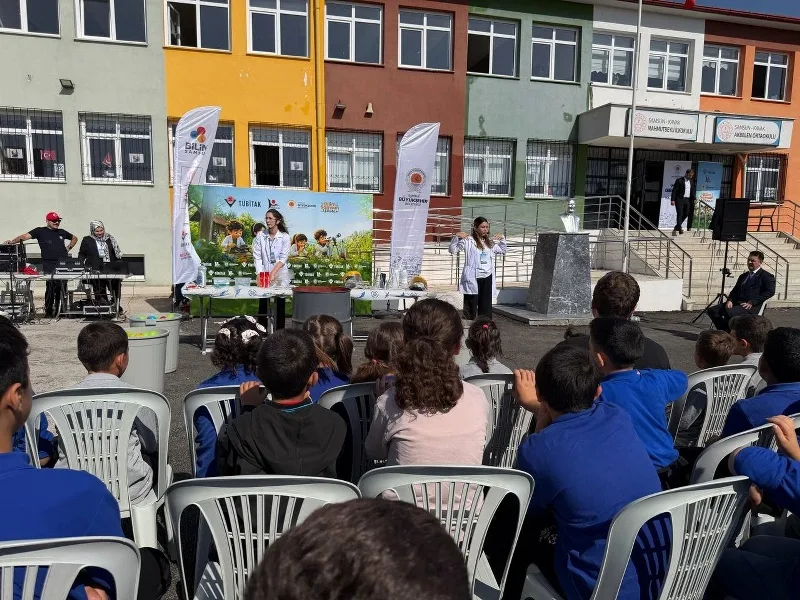 Bilim Samsun köy okullarına ulaştı! Çocuklar uzayı keşfetti