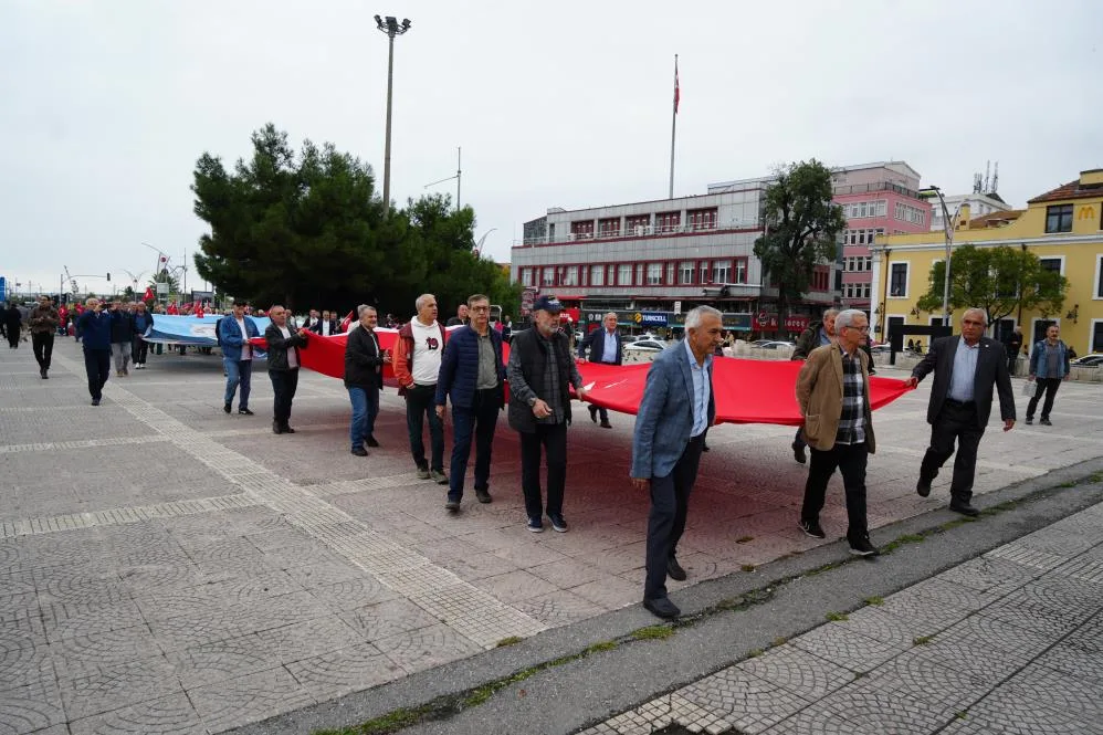 Samsun'da Astsubaylar Günü'nde yürüyüş yaptılar
