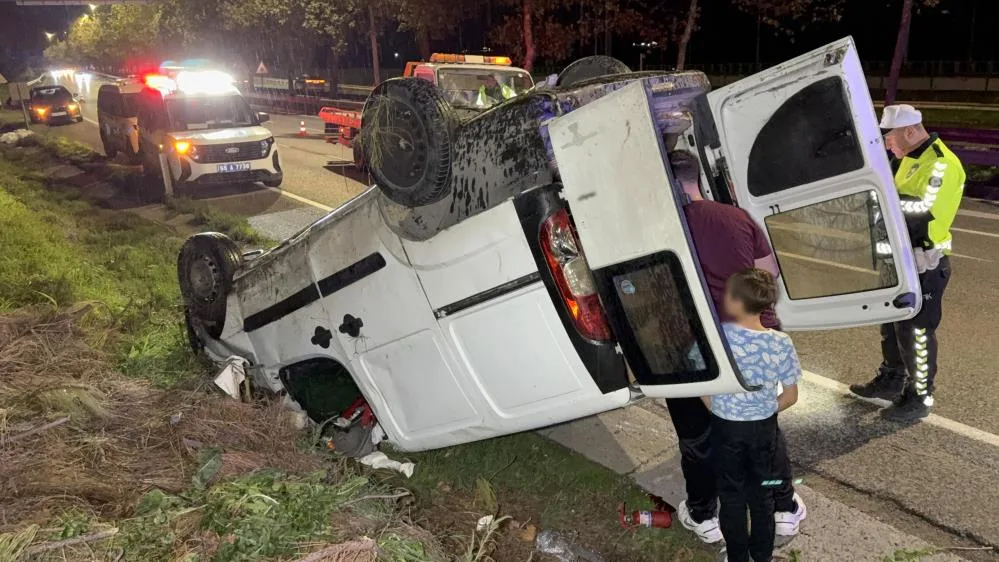 Samsun’da araç 30 metrelik şarampole yuvarlandı: 1 yaralı