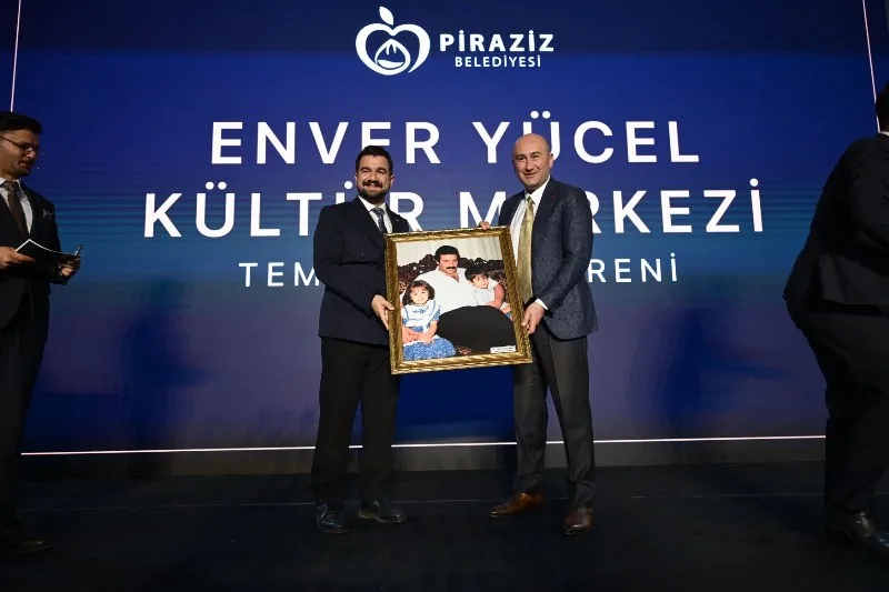 Enver Yücel Kültür Merkezi Piraziz'de inşa ediliyor: BUEK Başkanı Enver Yücel’in adını taşıyan kültür merkezinin temeli atıldı