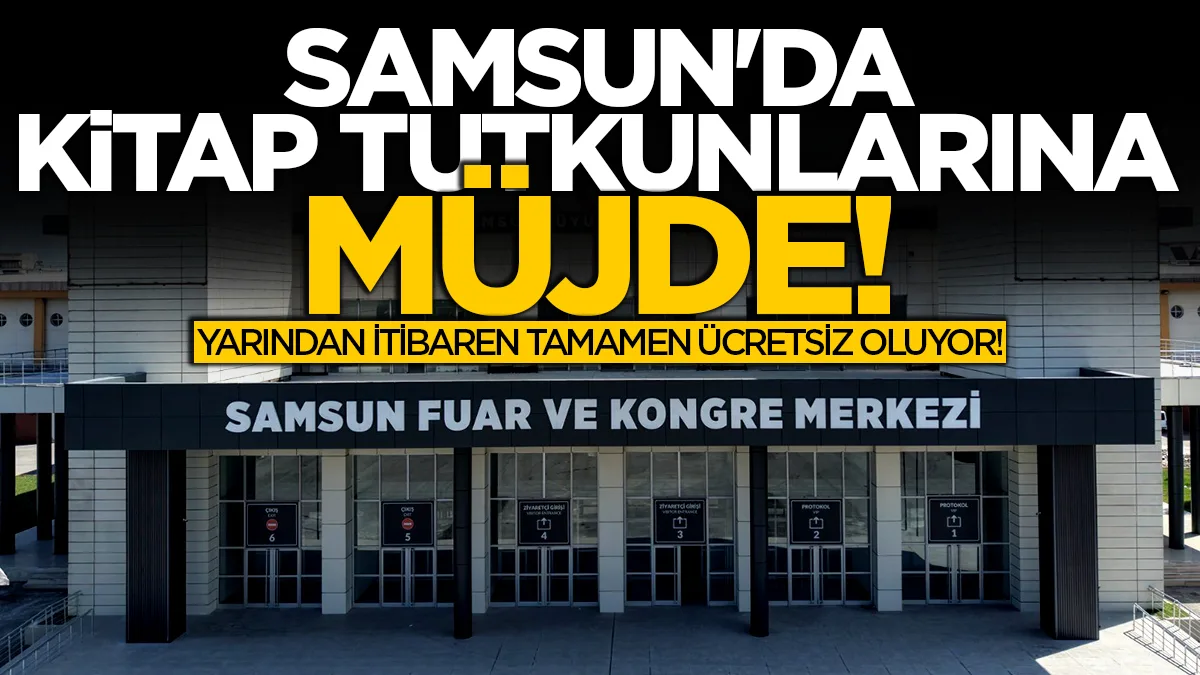 Samsun'da kitap tutkunlarına müjde: Ulaşım yarından İtibaren tamamen ücretsiz oluyor