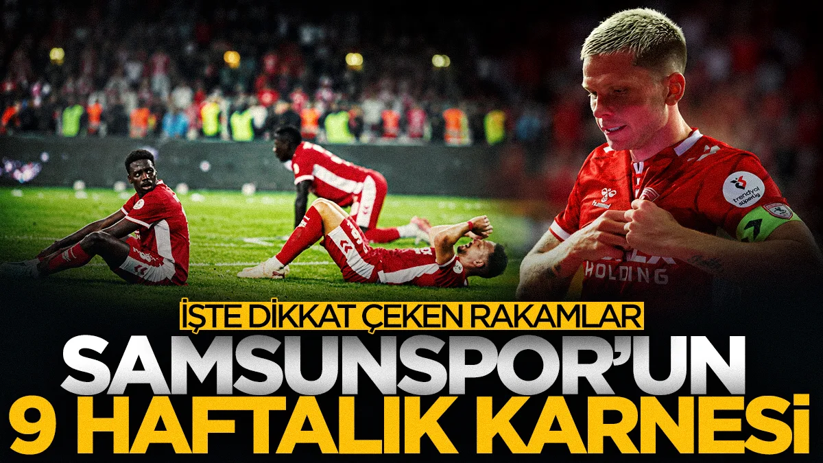 Samsunspor kaybediyor ama istatistiklerde dikkat çeken isimler var