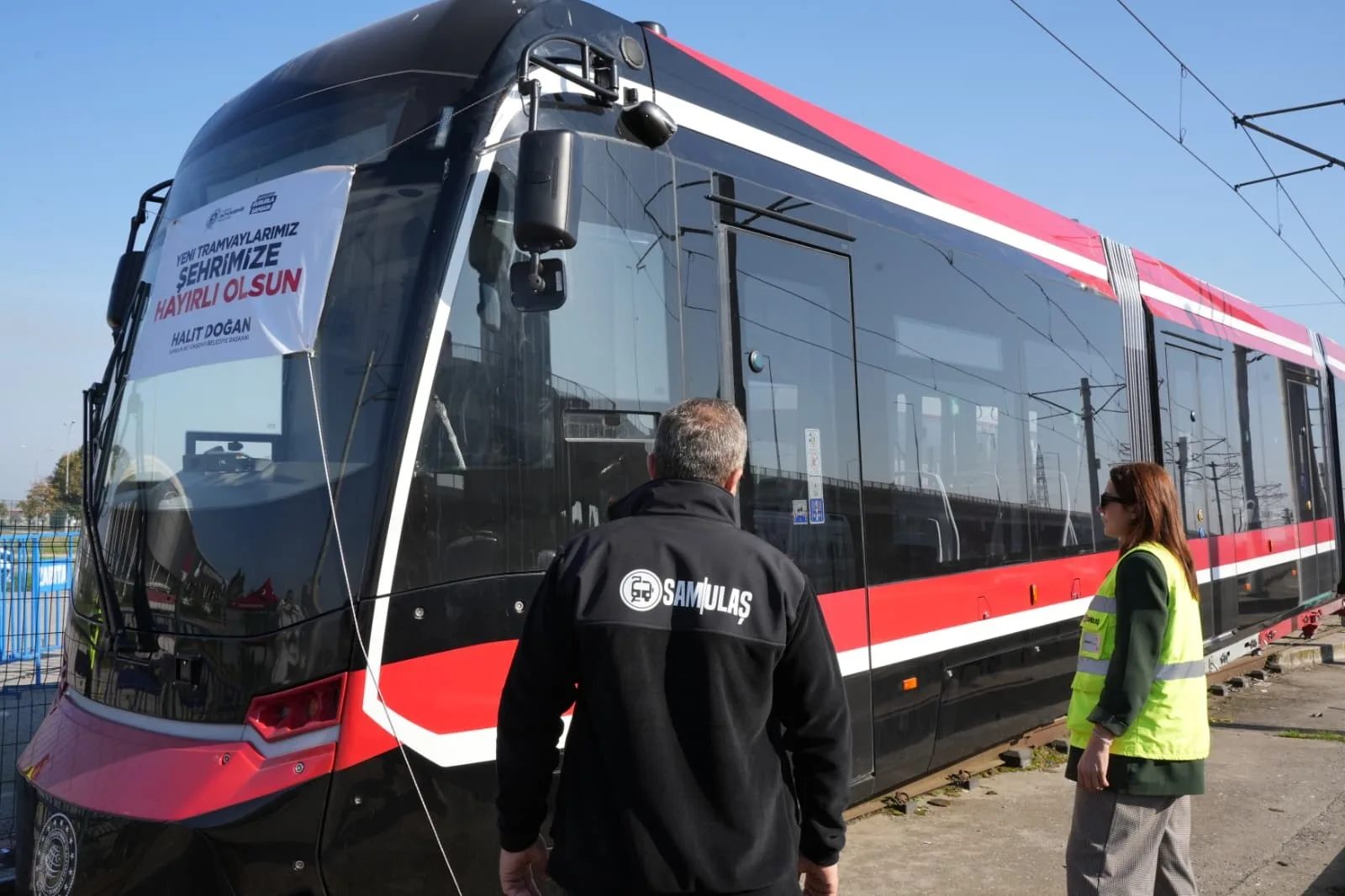 Samsun'un raylı sistem filosu büyüyor: 12 tramvaydan dördüncüsü ulaştı