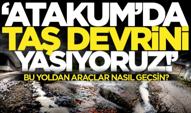 Samsun'un Atakum ilçesinde "taşlı sokak" tehlike saçmaya devam ediyor! Vatandaşlar tepkili: "Taş devrini yaşıyoruz"